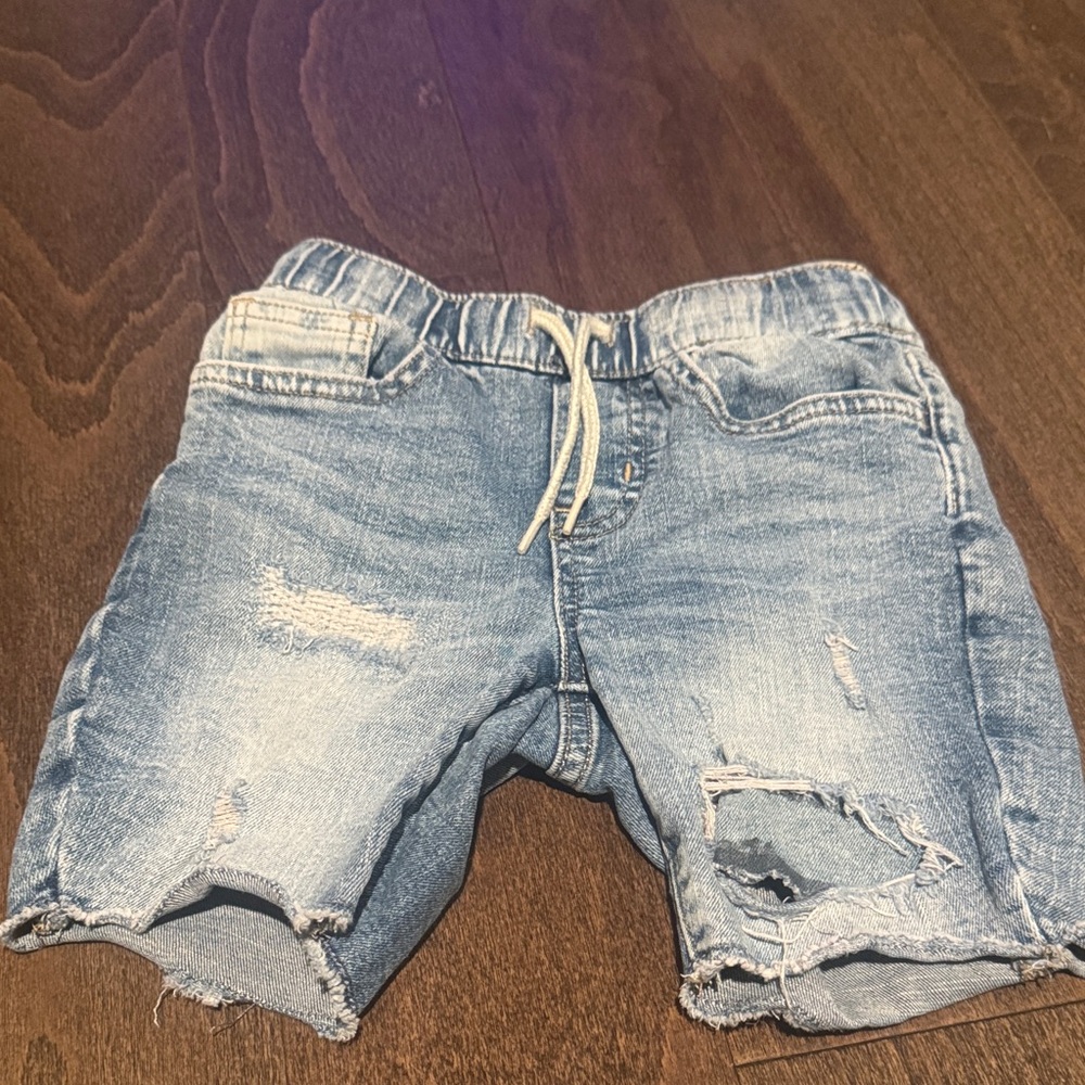 Old Navy Light Blue Distressed Shorts-Size 5 Slim Tough